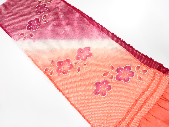 正絹　振袖用　絞り　帯揚げ